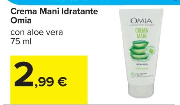 Crema Mani Idratante Omia