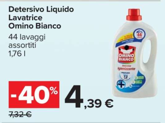 Detersivo Liquido Lavatrice Omino Bianco