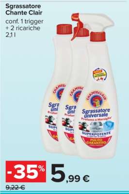 Sgrassatore Chante Clair