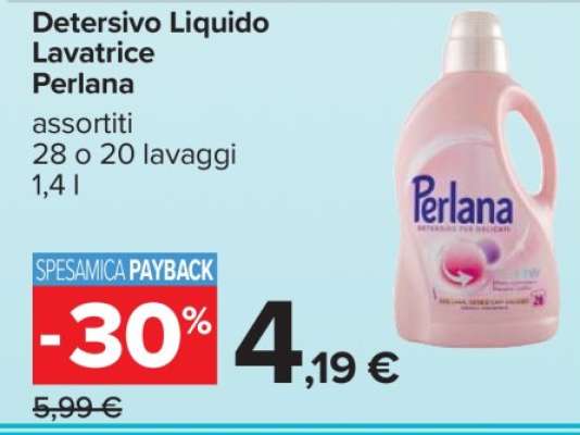 Detersivo Liquido Lavatrice Perlana