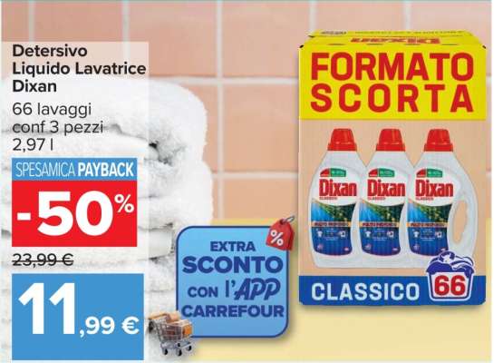Detersivo Liquido Lavatrice Dixan
