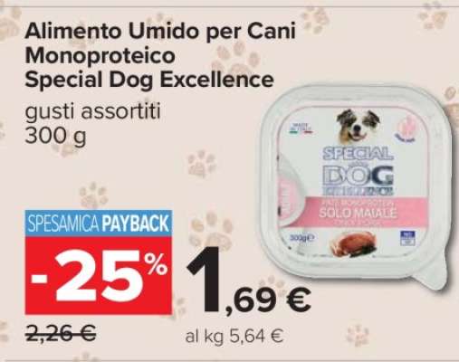 Alimento Umido per Cani Monoproteico Special Dog Excellence