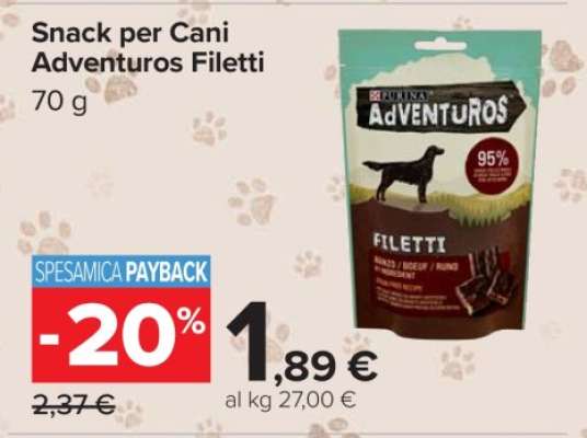 Snack per Cani Adventuros Filetti