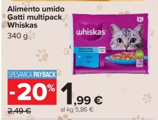 Alimento umido Gatti multipack Whiskas