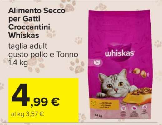 Alimento Secco per Gatti Croccantini Whiskas