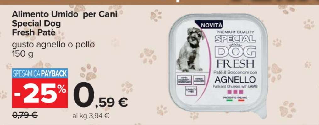 Alimento Umido per Cani Special Dog Fresh Patè