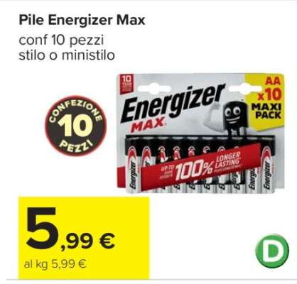 Pile Energizer Max