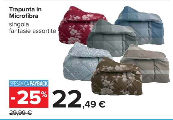 Trapunta in Microfibra