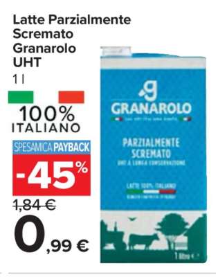 Latte Parzialmente Scremato Granarolo UHT