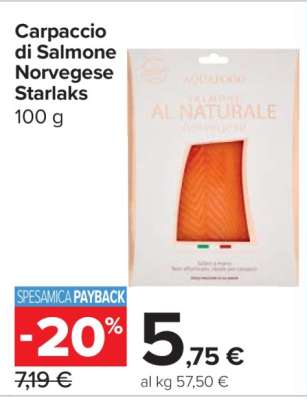 Carpaccio di Salmone Norvegese Starlaks