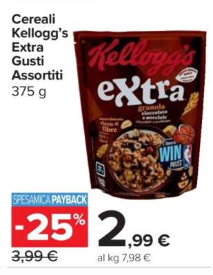 Cereali Kellogg’s Extra Gusti Assortiti