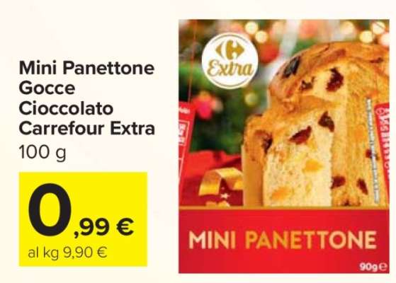 Mini Panettone Gocce Cioccolato Carrefour Extra