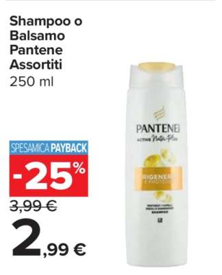 Shampoo o Balsamo Pantene Assortiti