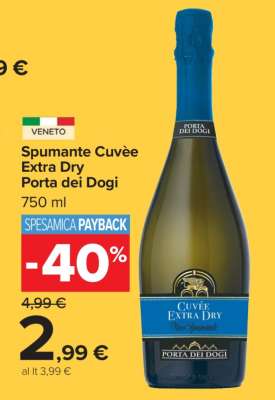 Spumante Cuvèe Extra Dry Porta dei Dogi