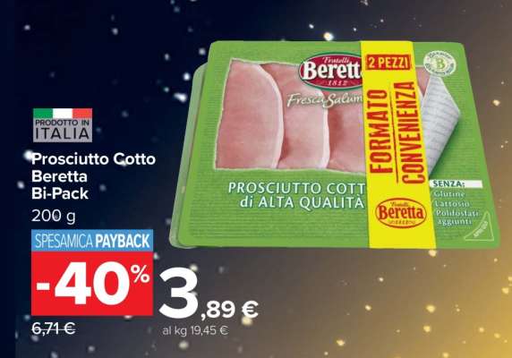 Prosciutto Cotto Beretta Bi-Pack