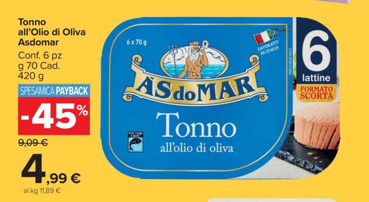 Tonno all’Olio di Oliva AsdoMar