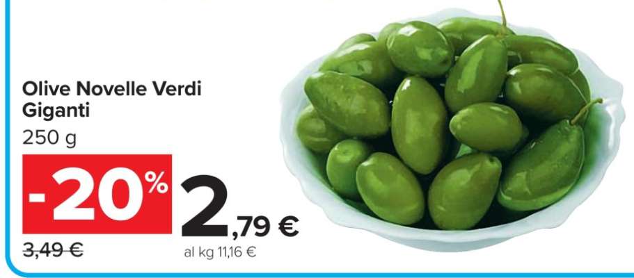 Olive Novelle Verdi Giganti
