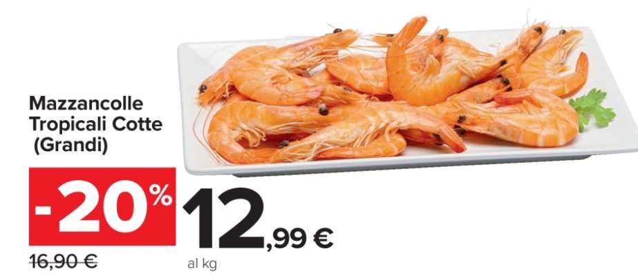 Mazzancolle Tropicali Cotte (Grandi)