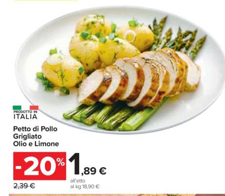 Petto di Pollo Grigliato Olio e Limone