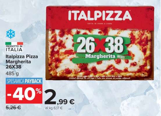 Italpizza Pizza Margherita 26x38