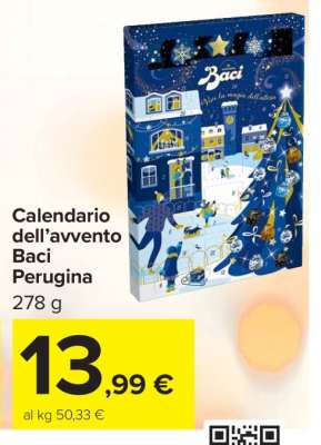 Calendario dell’avvento Baci Perugina