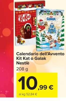 Calendario dell’Avvento Kit Kat o Galak