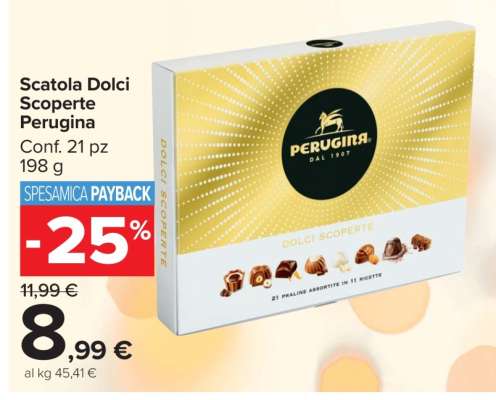 Scatola Dolci Scoperte Perugina