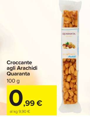 Croccante agli Arachidi Quaranta