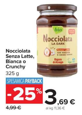 Nocciolata Senza Latte, Bianca o Crunchy