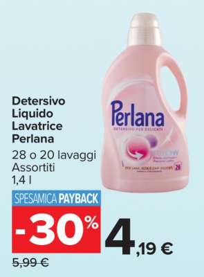 Detersivo Liquido Lavatrice Perlana