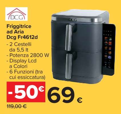 Friggitrice ad Aria DCG FR4612D