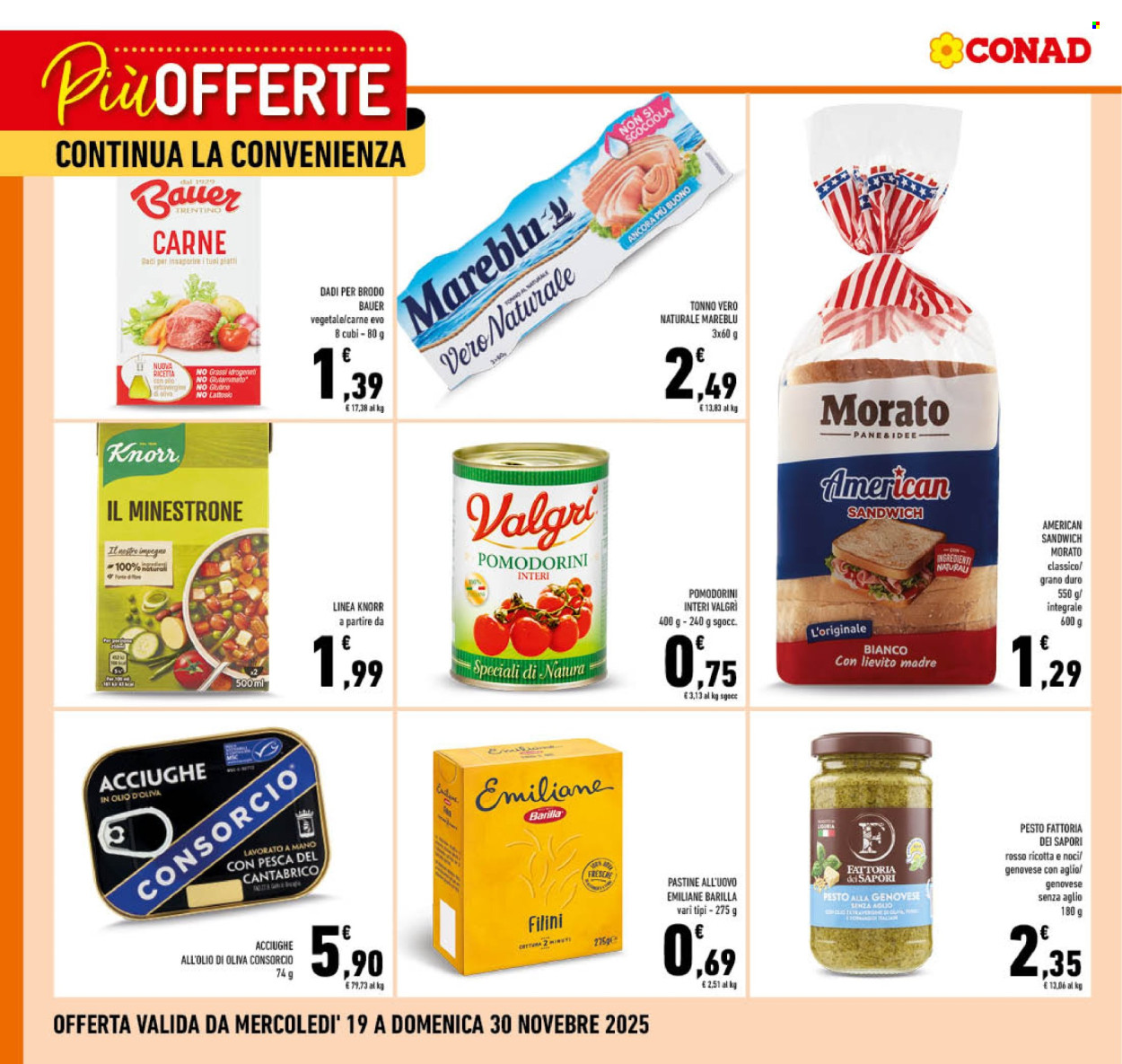 Volantino Conad - 19/11/2025 - 30/11/2025. Pagina 1