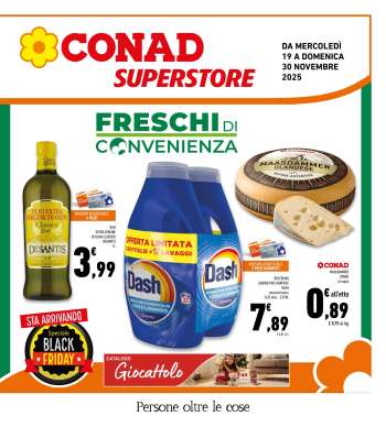 Volantino Conad Superstore - 19/11/2025 - 30/11/2025.