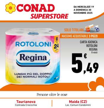 Volantino Conad Superstore - 19/11/2025 - 30/11/2025.