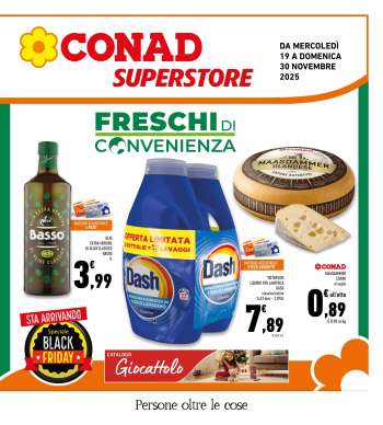 Volantino Conad Superstore - 19/11/2025 - 30/11/2025.