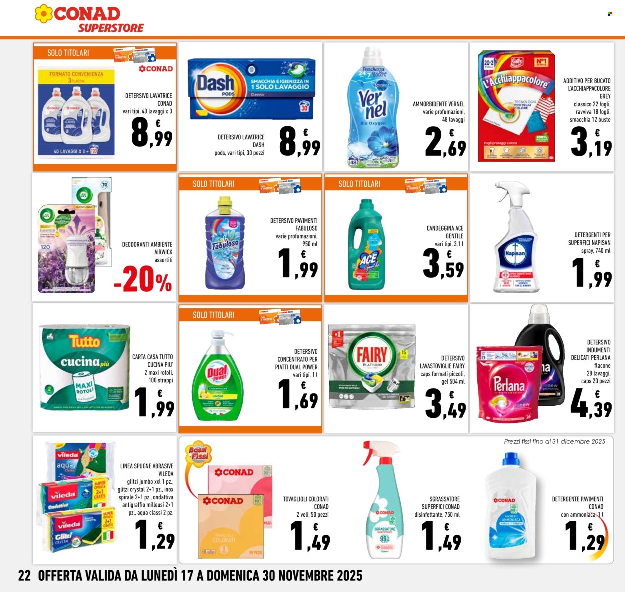 Volantino Conad Superstore - 17/11/2025 - 30/11/2025. Pagina 22
