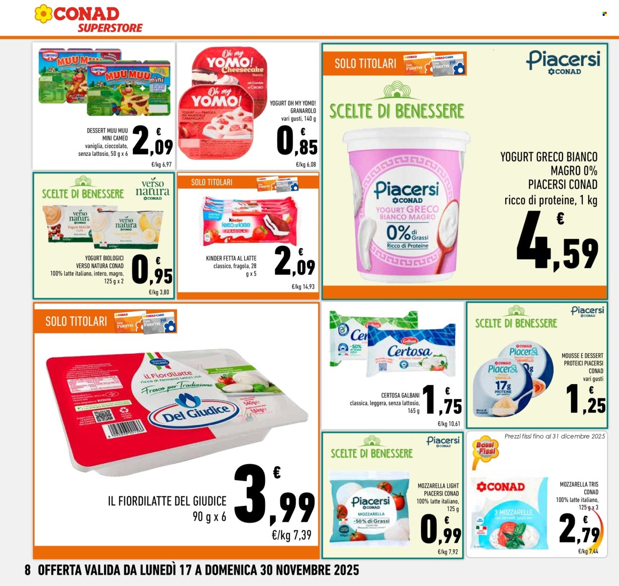 Volantino Conad Superstore - 17/11/2025 - 30/11/2025. Pagina 8