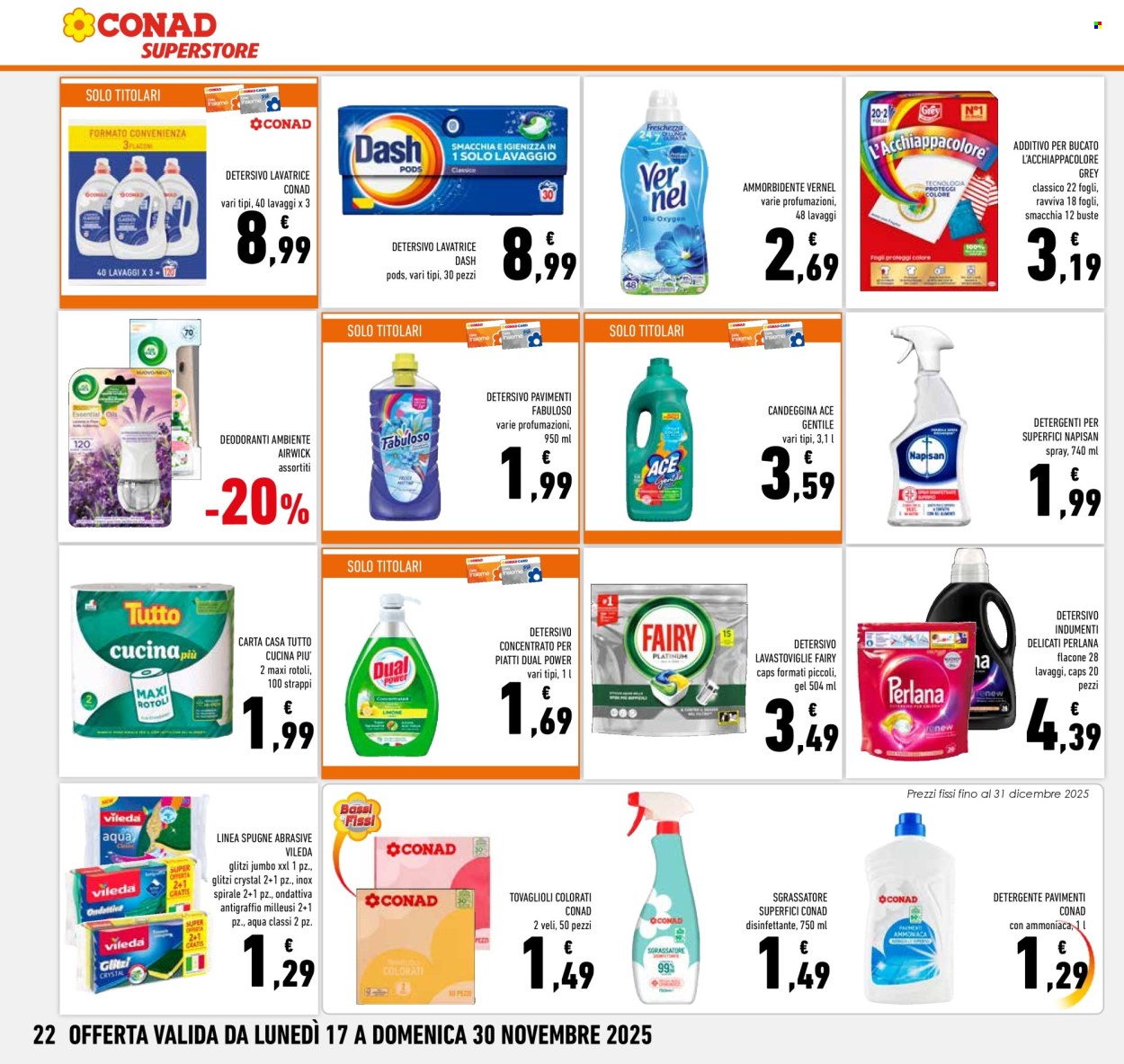 Volantino Conad Superstore - 17/11/2025 - 30/11/2025. Pagina 22