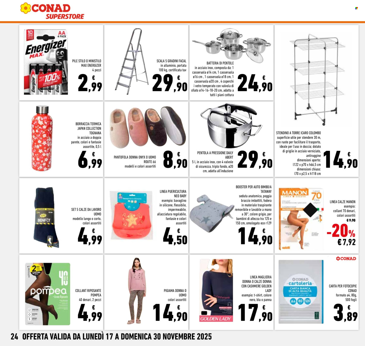Volantino Conad Superstore - 17/11/2025 - 30/11/2025. Pagina 24