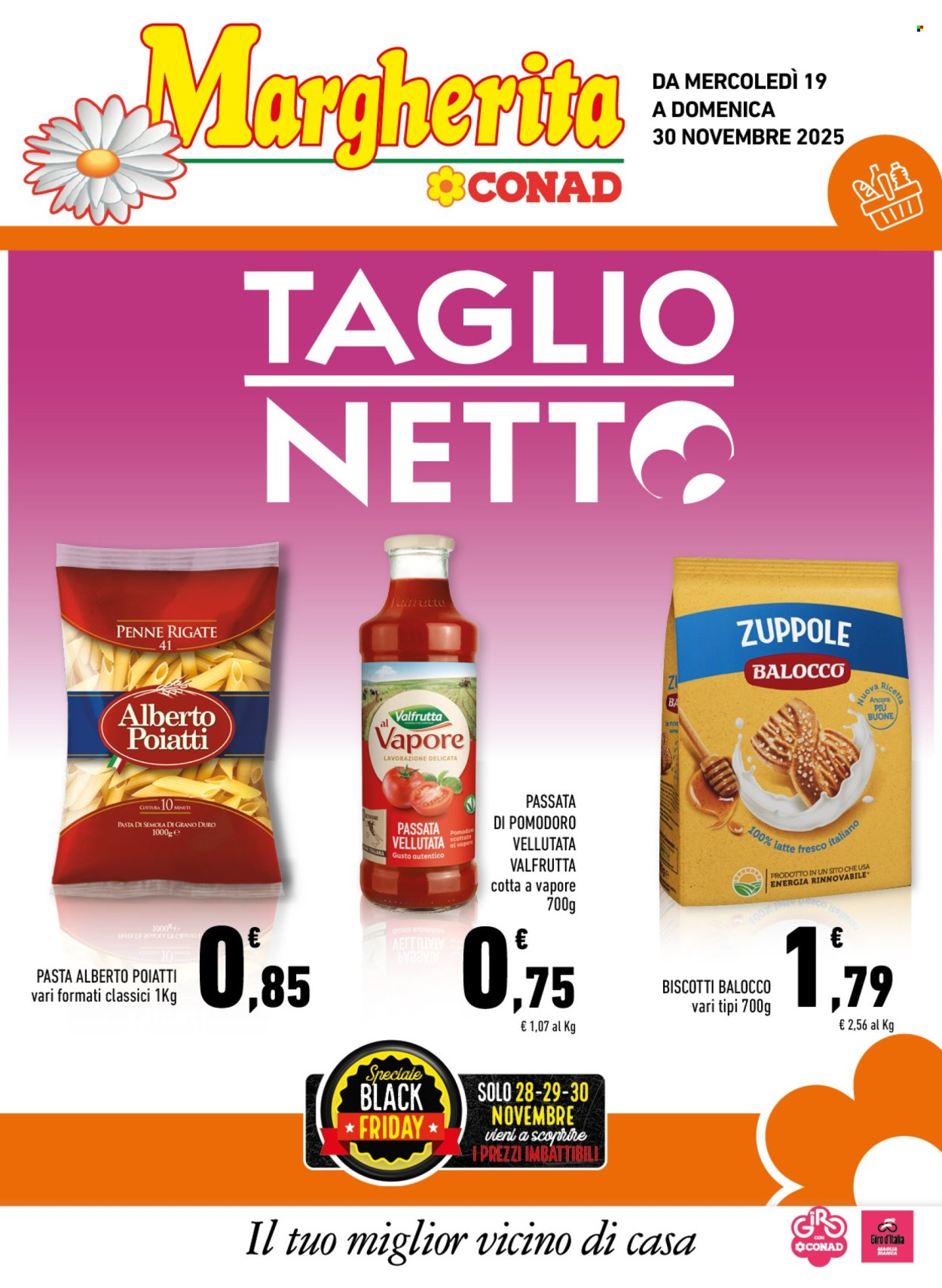 Volantino Margherita Conad - 19/11/2025 - 30/11/2025. Pagina 1