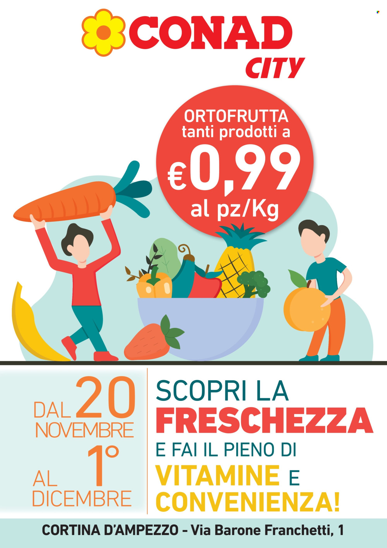 Volantino Conad City - 20/11/2025 - 1/12/2025. Pagina 1