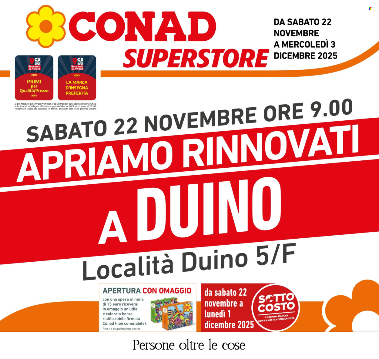 Volantino Conad Superstore - 22/11/2025 - 3/12/2025. Pagina 1