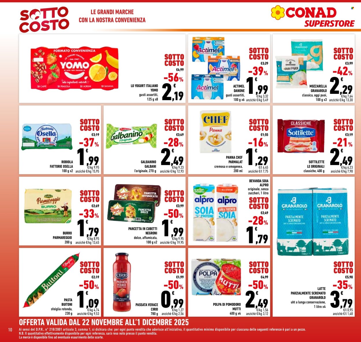Volantino Conad Superstore - 22/11/2025 - 3/12/2025. Pagina 10
