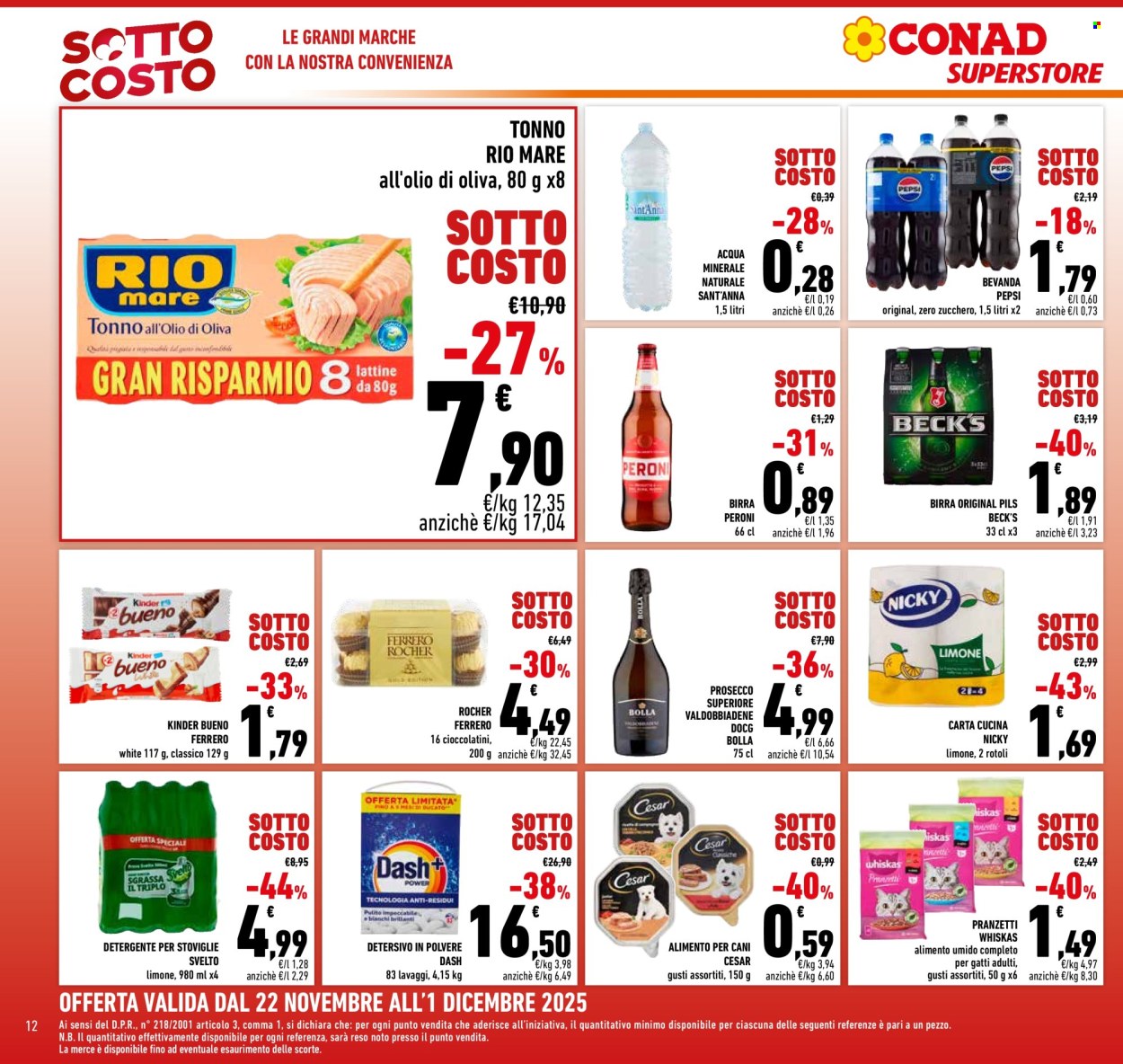Volantino Conad Superstore - 22/11/2025 - 3/12/2025. Pagina 12