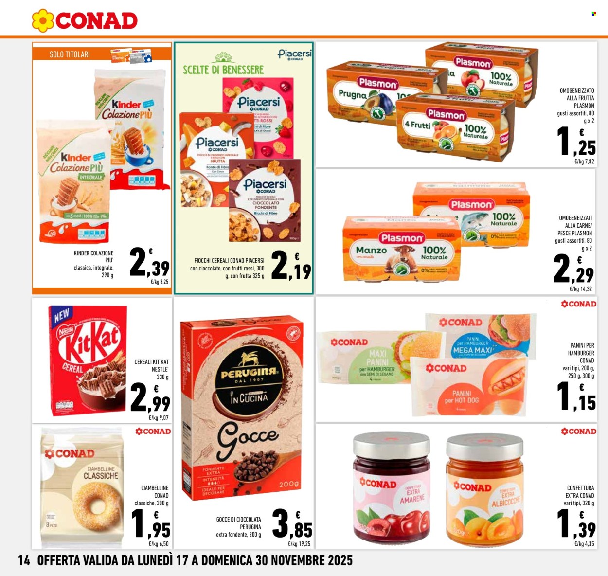 Volantino Conad - 17/11/2025 - 30/11/2025. Pagina 14