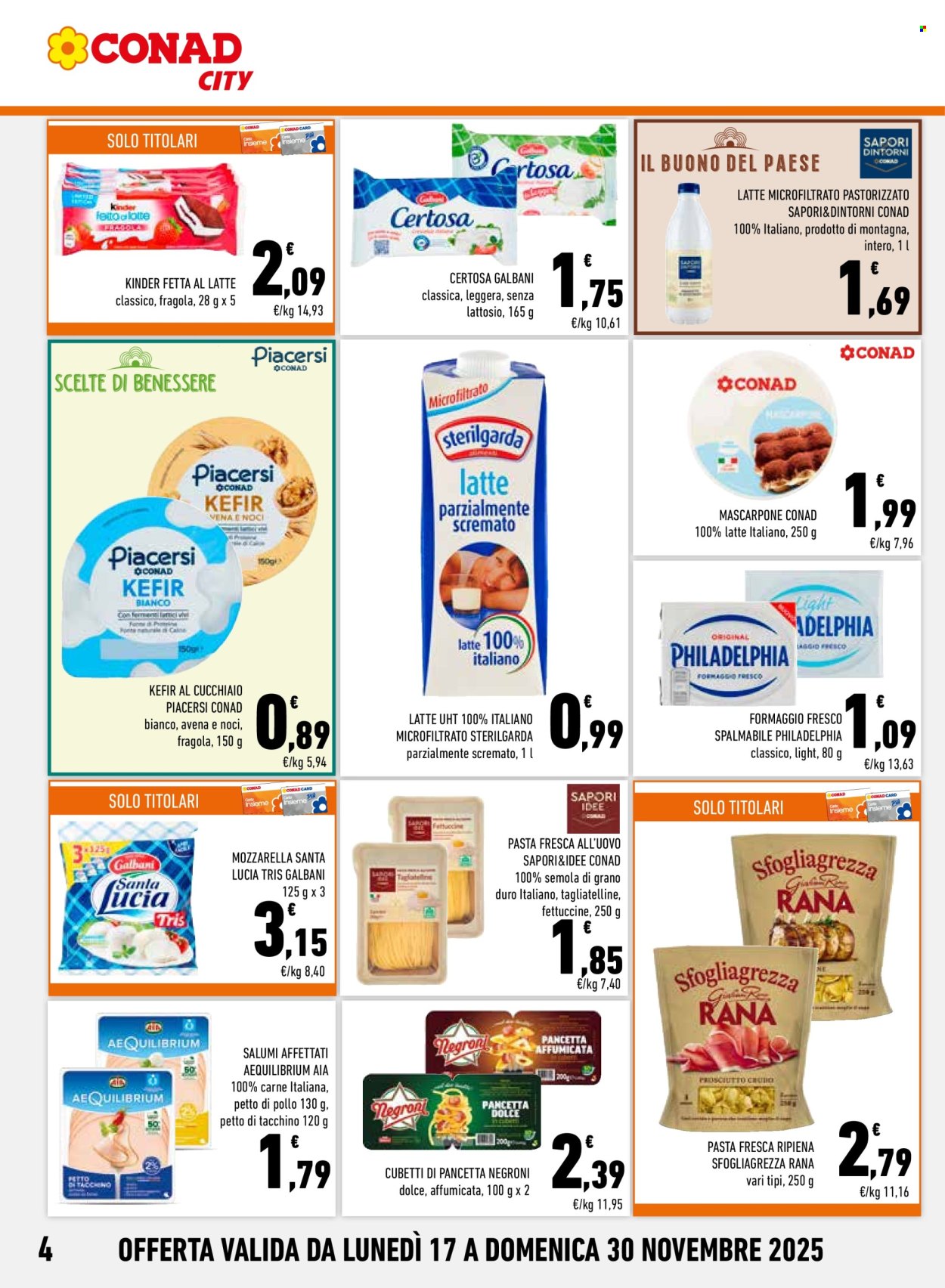 Volantino Conad City - 17/11/2025 - 30/11/2025. Pagina 4