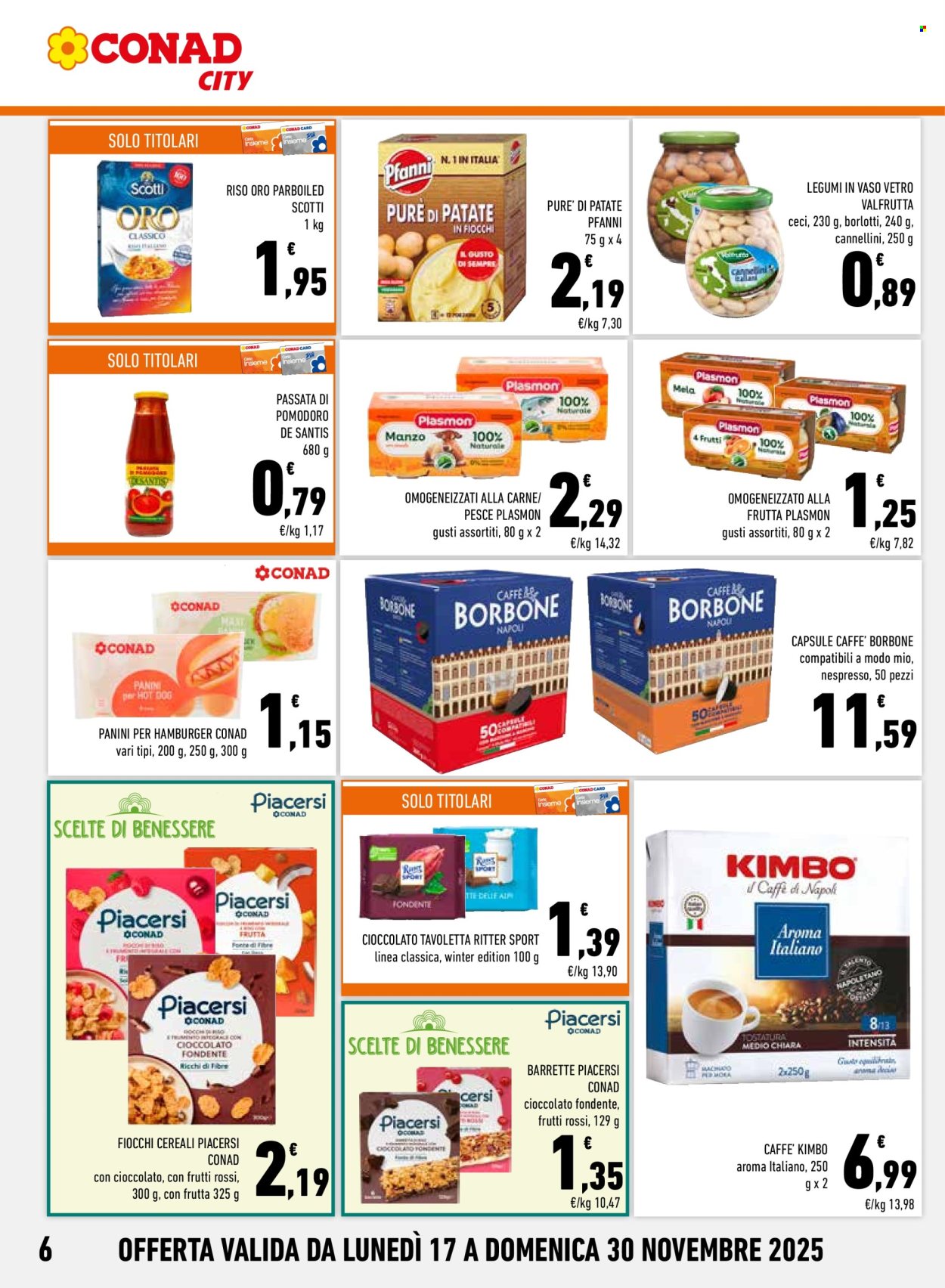 Volantino Conad City - 17/11/2025 - 30/11/2025. Pagina 6