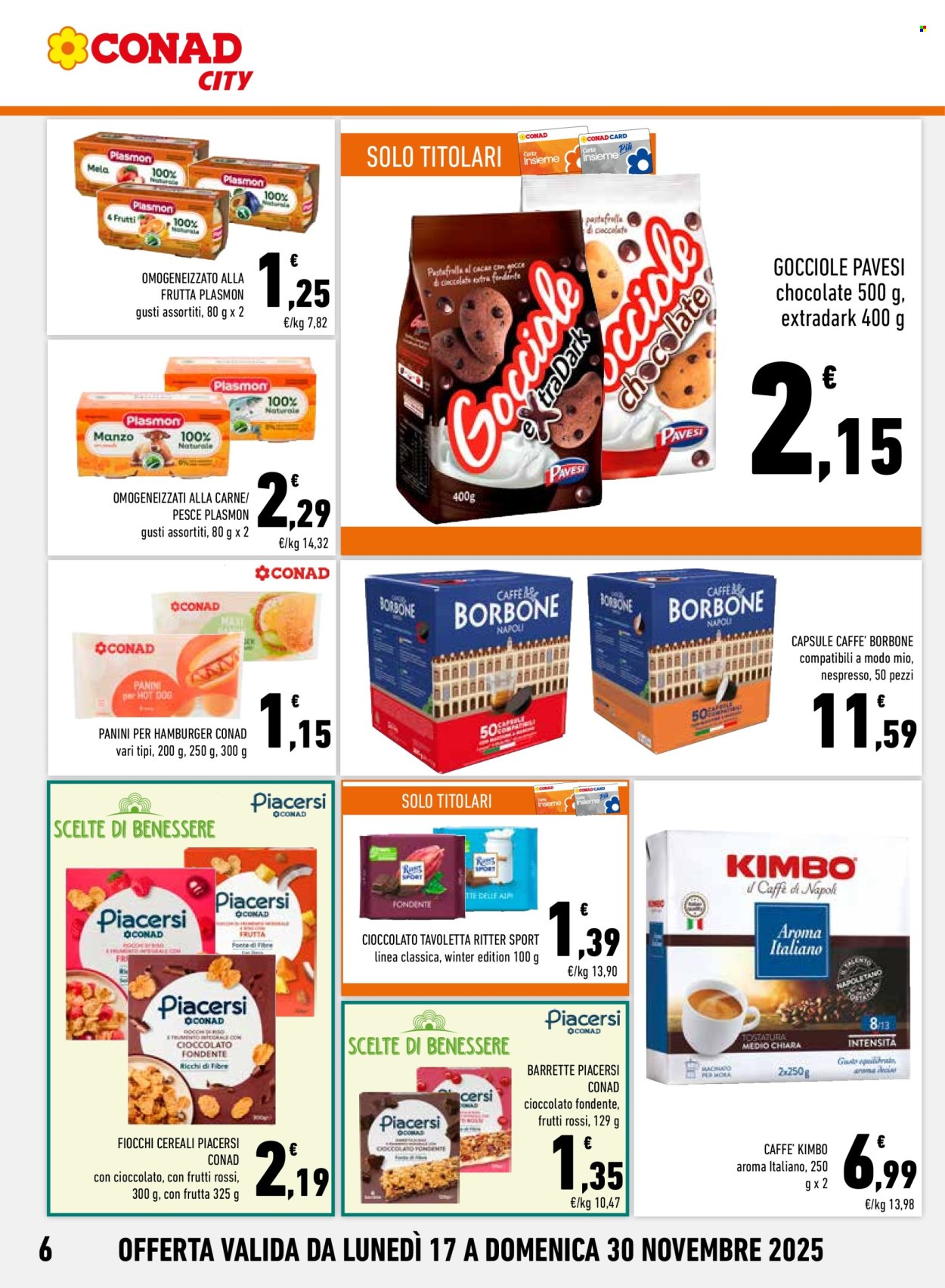 Volantino Conad City - 17/11/2025 - 30/11/2025. Pagina 6