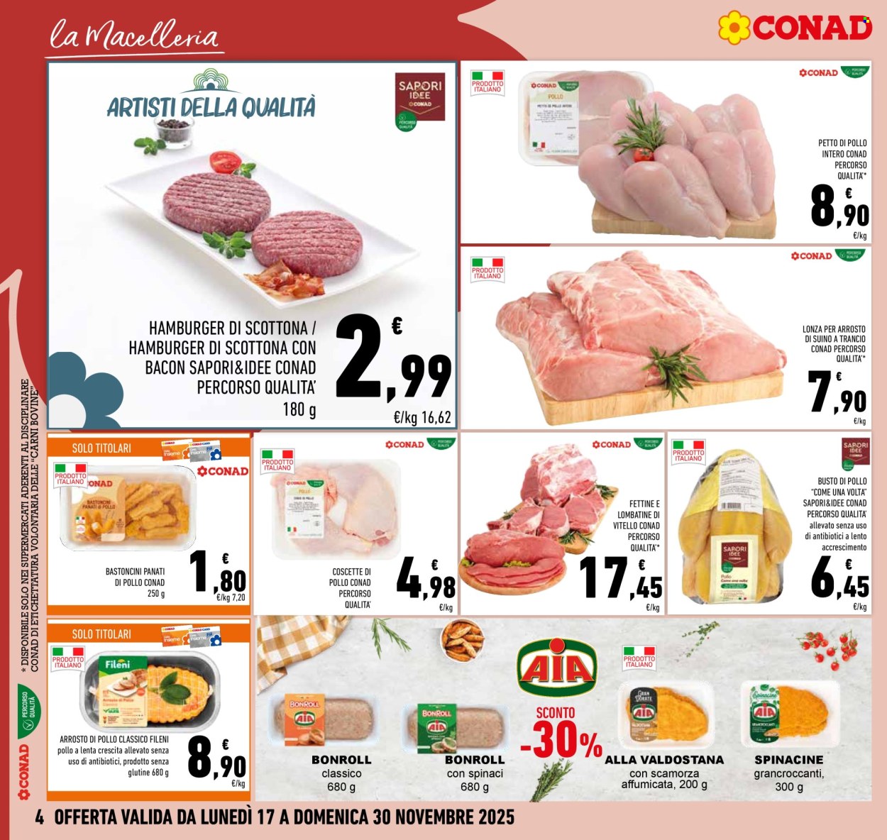 Volantino Conad - 17/11/2025 - 30/11/2025. Pagina 4