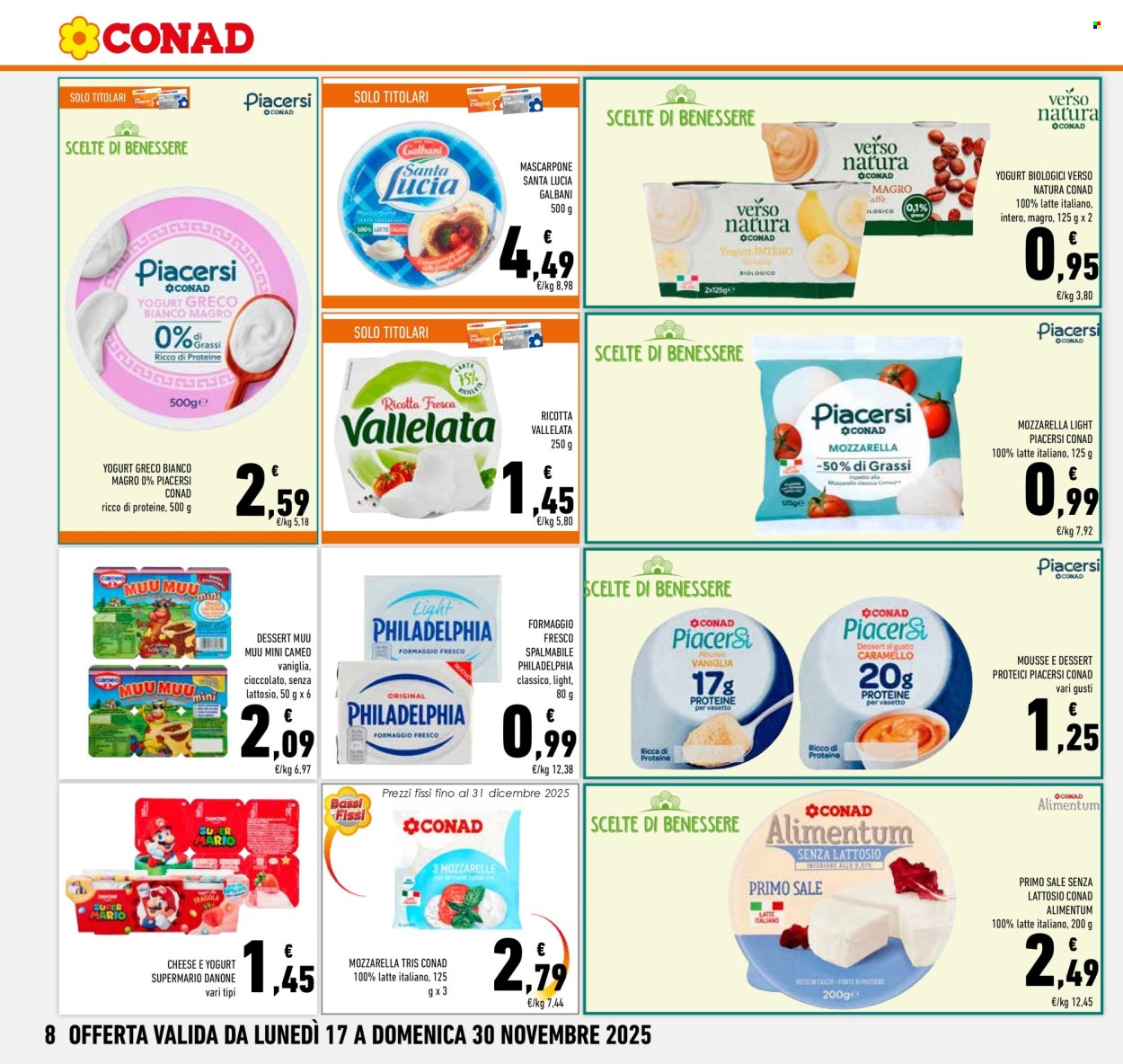 Volantino Conad - 17/11/2025 - 30/11/2025. Pagina 8